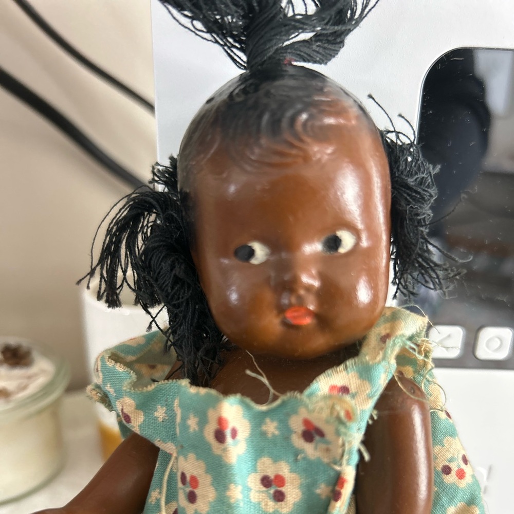 Antique African American composition baby doll